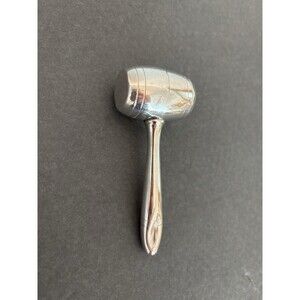 Vintage Webster Sterling Silver Baby Rattle Gavel